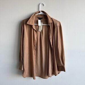 Banana Republic Men's Brown Casual Button Down Shirt